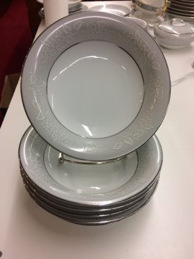 Vintage Noritake "sabrina" Soup Bowls, Set of Six