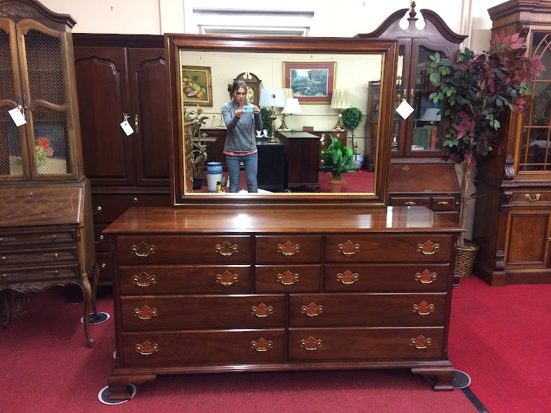 Vintage Statton Furniture Dresser with Mirror