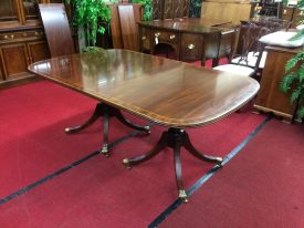 Vintage Statton Furniture Banded Dining Table