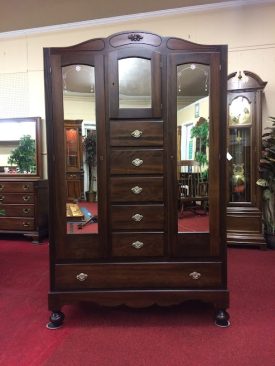 Vintage Walnut Armoire Chifferobe