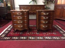 French Provincial Nightstands, a Pair