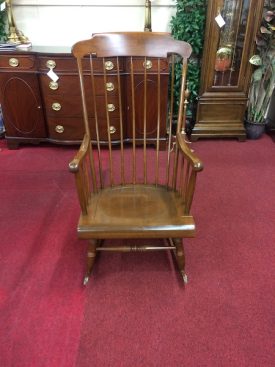 Vintage Nichols and Stone Cherry Rocking Chair