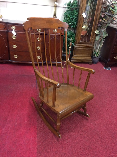 Vintage Nichols and Stone Cherry Rocking Chair