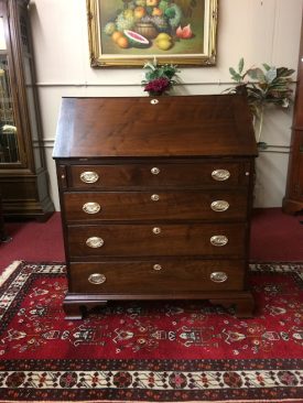 Antique Secretary Desk with Tiger Maple Interior