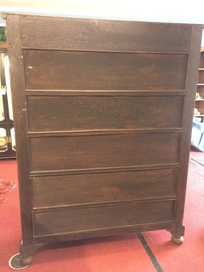 Antique China Cabinet, Glass Doors, Bowfront - Image 11