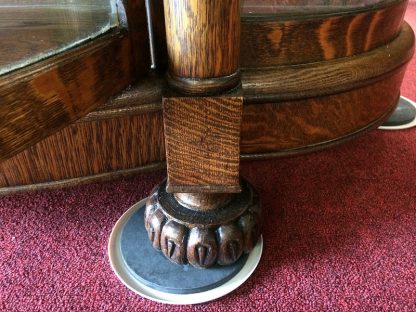 Antique China Cabinet, Glass Doors, Bowfront - Image 7