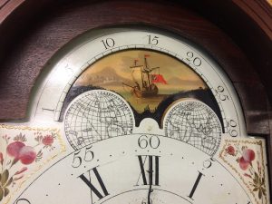 Antique Grandfather Clock Moon Phase