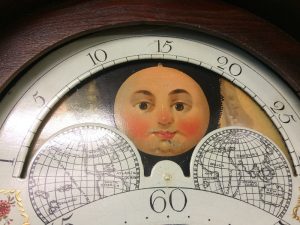 Antique Grandfather Clock Moon Phase