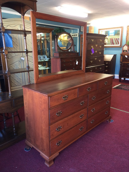 Vintage Dresser with Mirror, Amish Made Furniture
