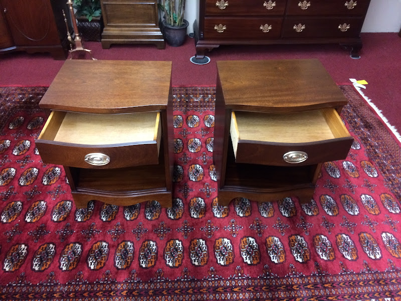 Vintage Nightstands, Bedside Tables with Drawers, a Pair