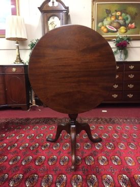 Pedestal Table, Antique Tilt Top Table