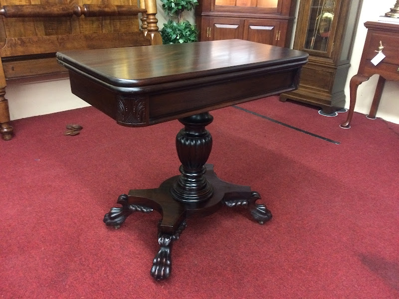 Antique Games Table, Claw Foot Furniture
