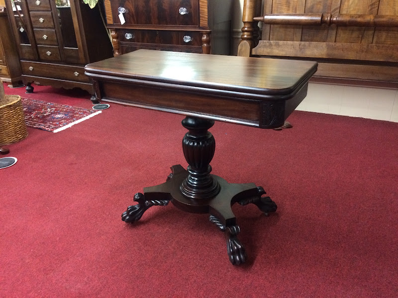 Antique Games Table, Claw Foot Furniture