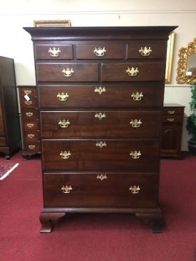 Antique Tall Chest, Walnut Chest of Drawers