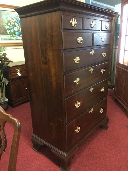 Antique Tall Chest, Walnut Chest of Drawers