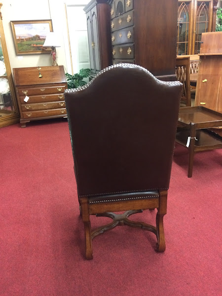 Leather Style Arm Chair, Vintage Desk Chair