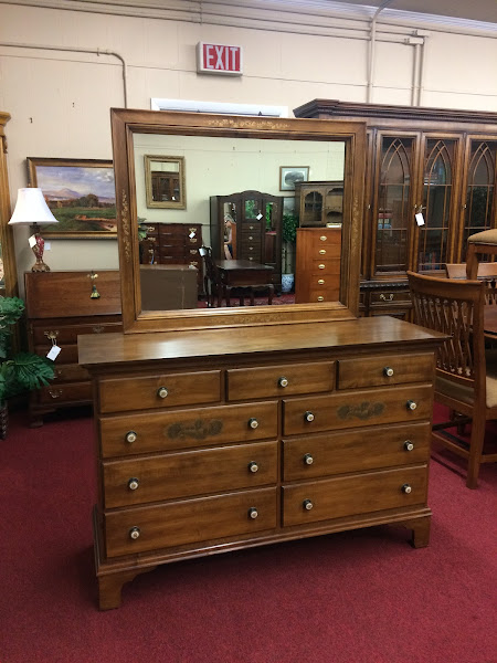 Vintage Dresser with Mirror, Hitchcock Furniture