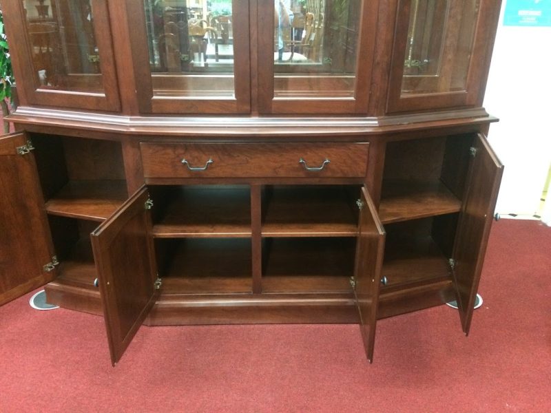Vintage Breakfront, Dutchcrafters Furniture, Cherry China Cabinet