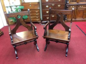 Antique Gothic Chairs, the Pair