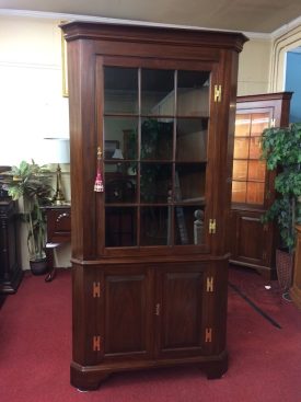 Corner Cabinet, Henkel Harris Furniture, Mahogany Wood