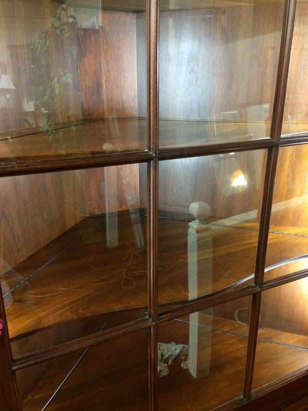 Corner Cabinet, Henkel Harris Furniture, Mahogany Wood