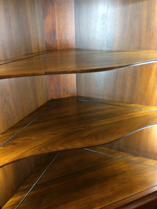 Corner Cabinet, Henkel Harris Furniture, Mahogany Wood
