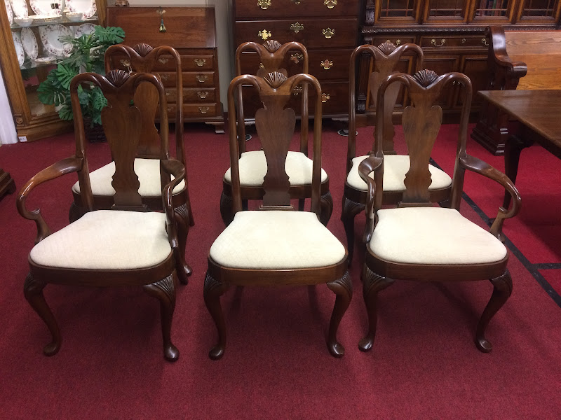 Vintage Dining Chairs, Hickory Chair Furniture, Set of Six