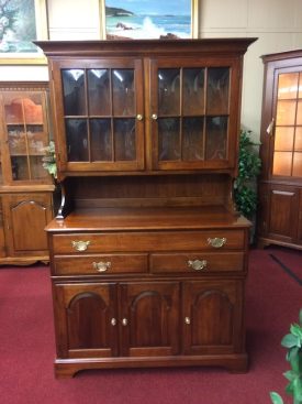 Vintage Pennsylvania House Hutch, Bubble Glass