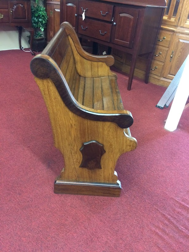 Antique Church Pew, Small Bench