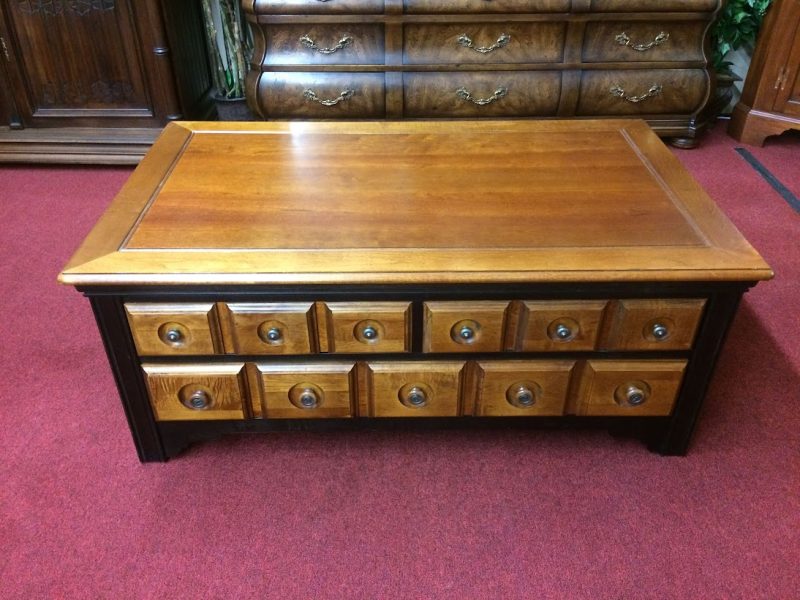 Vintage Coffee Table, Duck's Unlimited, Apothecary Style Furniture