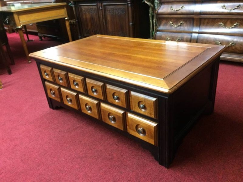 Vintage Coffee Table, Duck's Unlimited, Apothecary Style Furniture