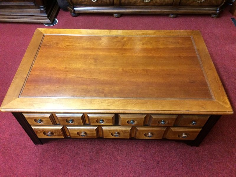 Vintage Coffee Table, Duck's Unlimited, Apothecary Style Furniture