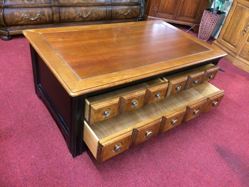 Vintage Coffee Table, Duck's Unlimited, Apothecary Style Furniture