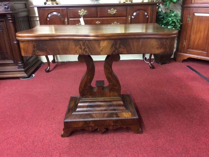 Antique Games Table, Mahogany Hall Table