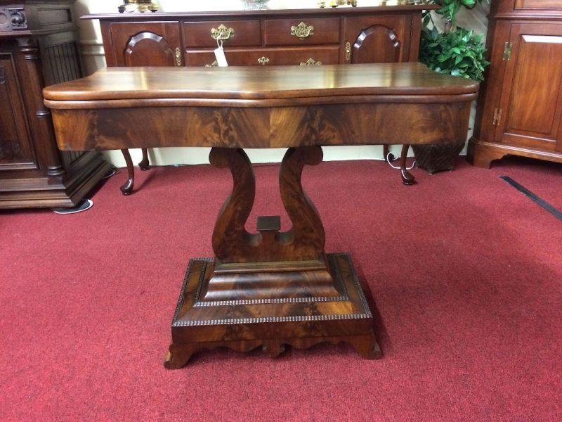 Antique Games Table, Mahogany Hall Table