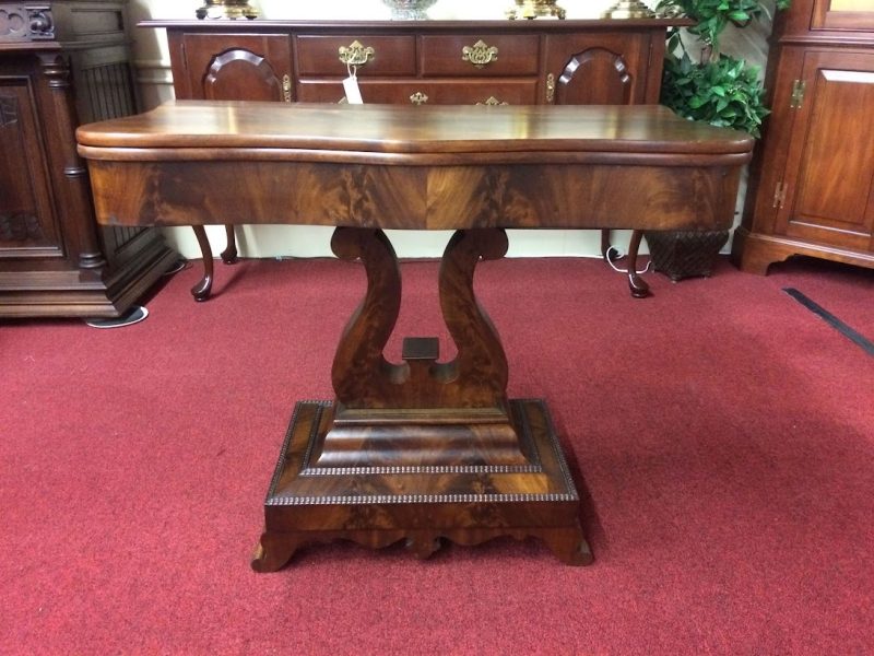 Antique Games Table, Mahogany Hall Table