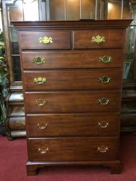 Vintage Henkel Harris Tall Chest, Cherry Dresser