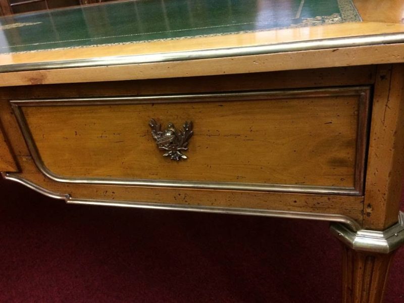 Vintage Italian Desk, Leather Top Desk