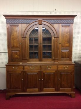 Walnut Cabinet, Custom Made Breakfront