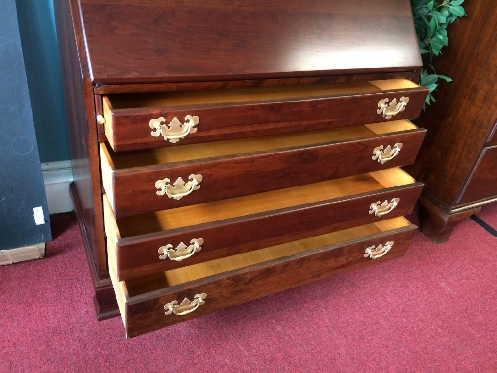 Best Price Vintage Secretary Desk, Willett Furniture For Sale