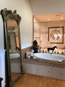 Antique Mirror in Bathroom