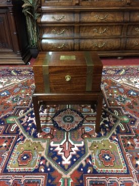 Vintage Mahogany Box on Stand