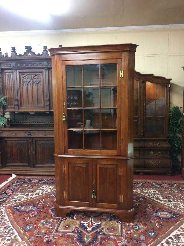 Vintage Corner Cabinet, Henkel Harris Furniture