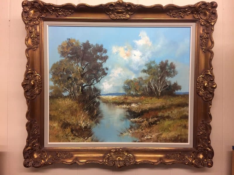 Vintage Oil on Canvas, Framed