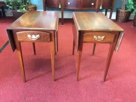 Vintage Pembroke End Tables, Statton Furniture, the Pair