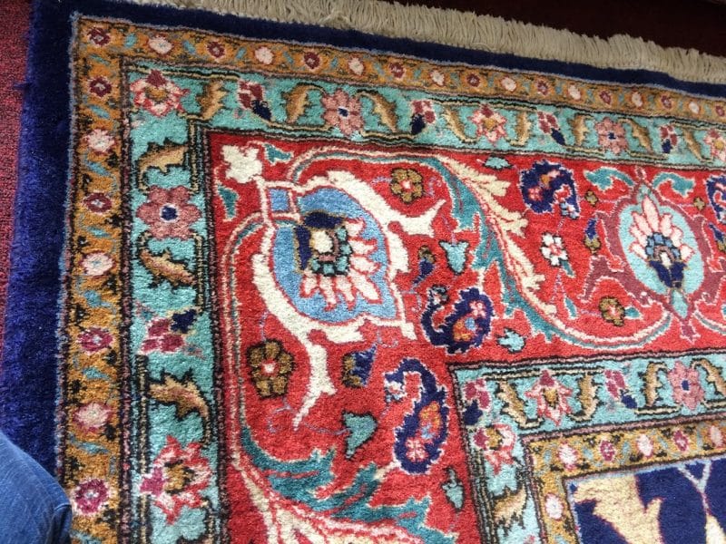 Vintage Oriental Rug, Persian Carpet, Tabriz