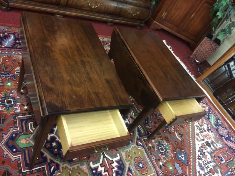 Vintage End Tables, Pembroke Style Tables, Statton Furniture (b)