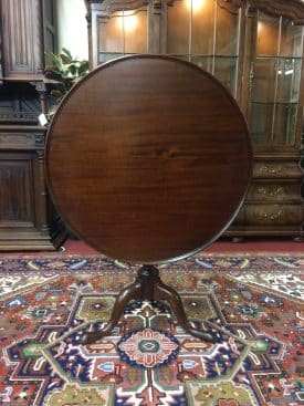 Vintage Tilt Top Table, Mahogany Wood