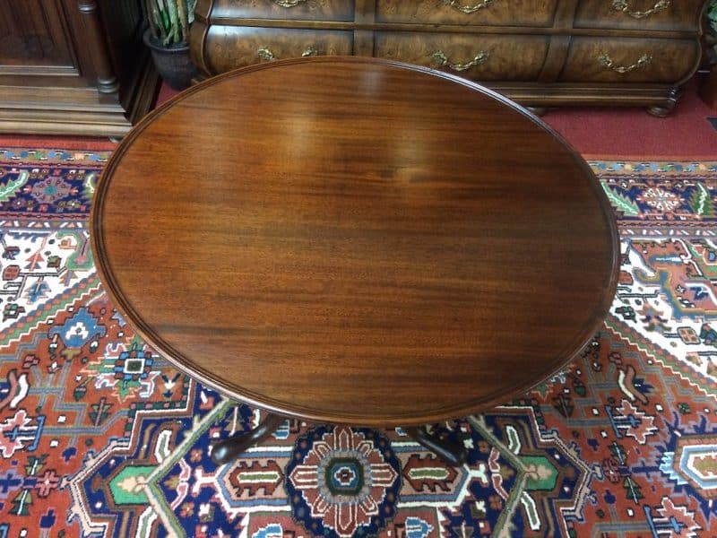 Vintage Tilt Top Table, Mahogany Wood