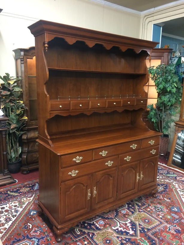 Vintage Hutch Cabinet, Ethan Allen Furniture